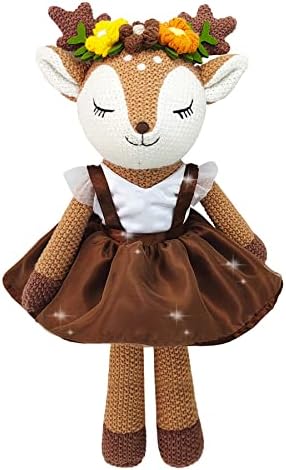 17 Deer Plush Toy Cute Reindeer Ballerina Doll for Kids