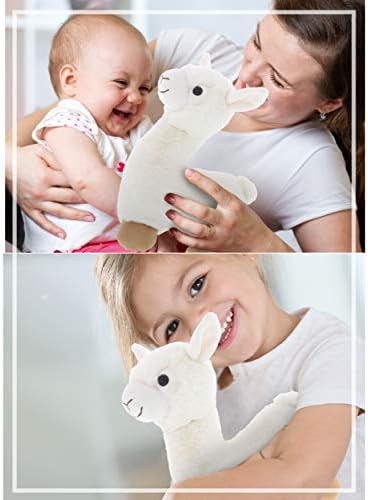 DolliBu Super Soft White Llama Plush Toy 11 Inches