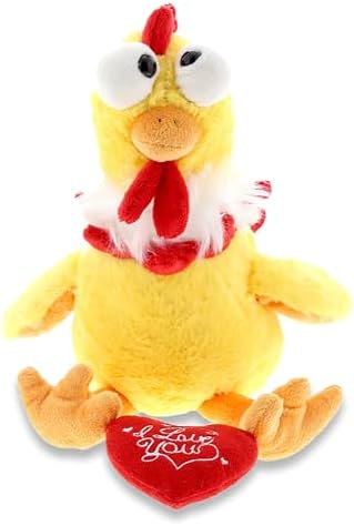 DolliBu I Love You Yellow Rooster Plush Toy