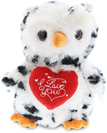DolliBu I Love You Valentine Plush Owl - Personalized Name Gift