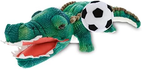 DolliBu Green Alligator Plush with Soccer Ball - 18 Inches 1