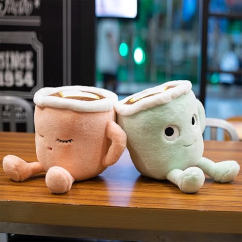 Latte Plush Pillow Coffee Cup Stuffed Toy for Kids and Adults