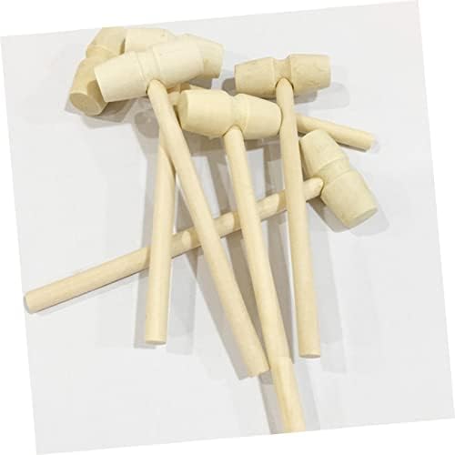 Toyvian Wooden Mini Hammers 15pcs Set for Preschoolers