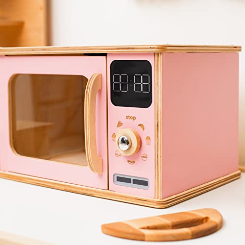 Enjoy The Wood Wooden Microwave Montessori Toy