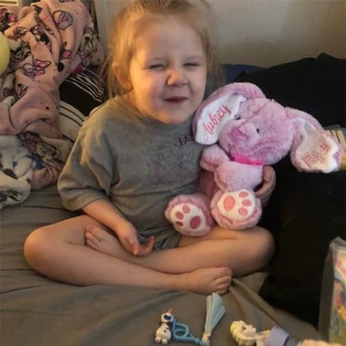 Personalized Plush Bunny Toy for Kids Embroidered Easter Gift Toddler Animal