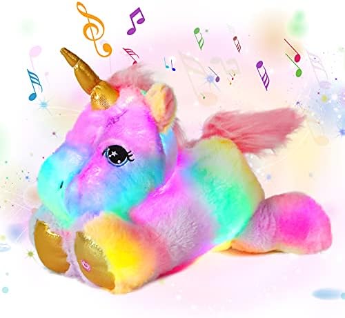 Cuteoy Musical Plush Unicorn Nightlight Toy