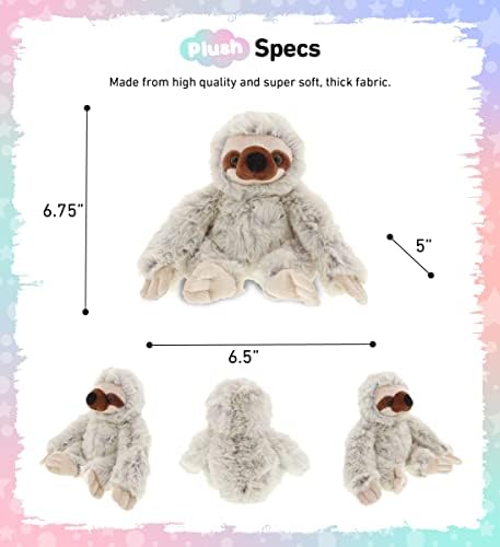 DolliBu Plush Sloth Toy - Soft Huggable 675 Inches
