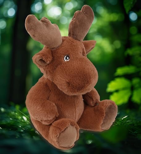 DolliBu Moose Plush Toy 9 Inches Eco-Friendly Cuddle