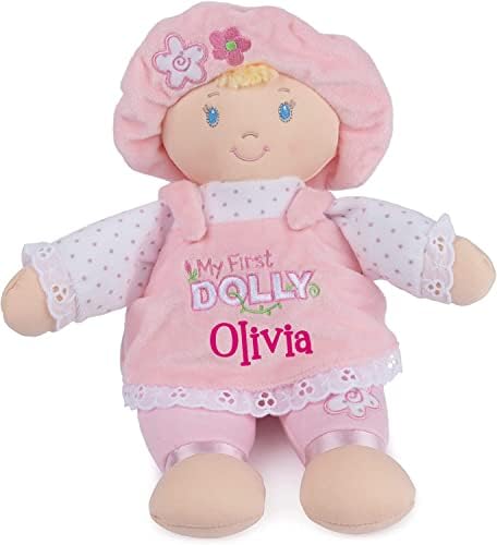 Personalized Blonde Dolly Plush 13 Inches - My First Dolly