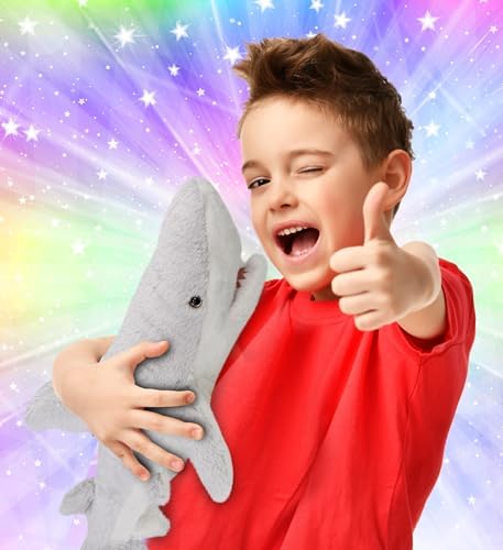 DolliBu Plush Shark - 23 Inch Soft Huggable Toy