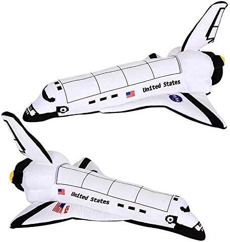 ArtCreativity Stuffed Space Shuttle - 14 Inch Plush Toy for Kids