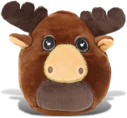 DolliBu Snug Mooshies Moose Stuffed Animal - 4 Inch