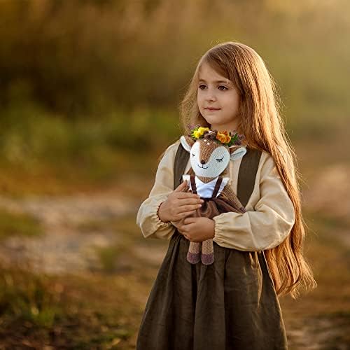 17 Deer Plush Toy Cute Reindeer Ballerina Doll for Kids