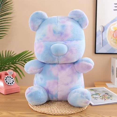 Tie Dye Bear Plush Toy - 9 Inch Soft Cuddly Stuffed Animal 1