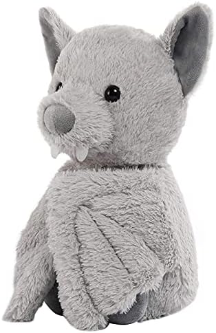 AngelGift Cuddly 11-Inch Grey Plush Bat Stuffed Animal Toy