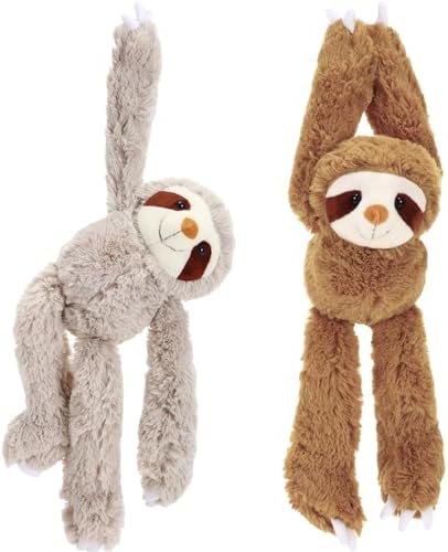 Queekay 2-Pack Sloth Plush Toy Hanging Decor 1