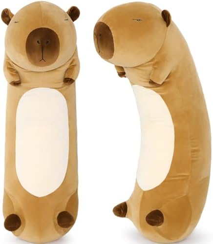 MorisMos Capybara Body Pillow 393in Cuddly Plush Toy for Kids Adults