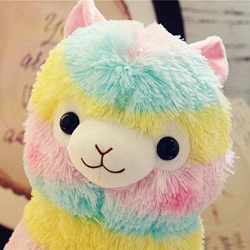 137 Inch Rainbow Llama Plush Toy for Kids and Adults