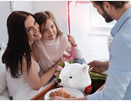 DolliBu I Love You Polar Bear Hat - 16 Inches