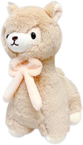 NuomiYue Brown Alpaca Plush Toy - Cute 11 Inch Llama Stuffed Animal