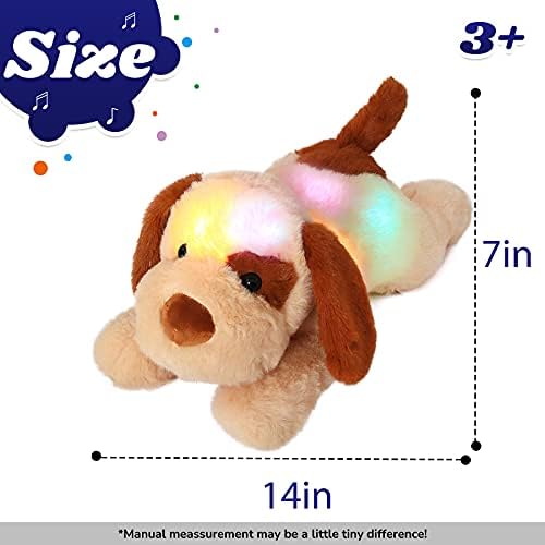 Cuteoy Musical Plush Dog Nightlight Toy 14 Inch 1