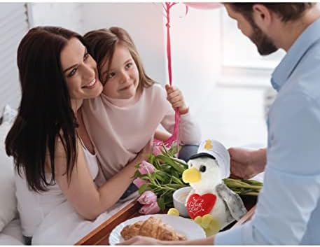DolliBu I Love You Valentine Seagull Sailor Plush - 75 Inches