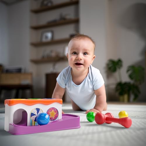 Lollipop Baby Hammer Toy Set - 3 Balls Child-Friendly Hammer