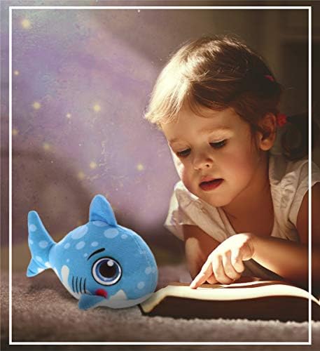 DolliBu Blue Shark Plush Toy 55 Inch Huggable Stuffed Animal 1