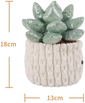 Apricot Lamb Potted Shiny Succulents Plush Stuffed Animal for Kids