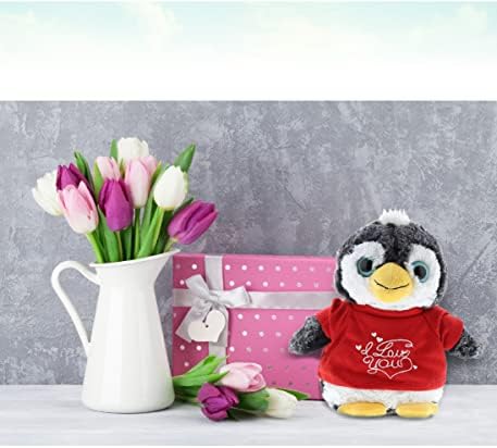 DolliBu I Love You Valentine Penguin Plush - 9 Inches