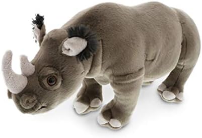 DolliBu Wild Stuffed Animal Soft Plush Rhino 14 Inch