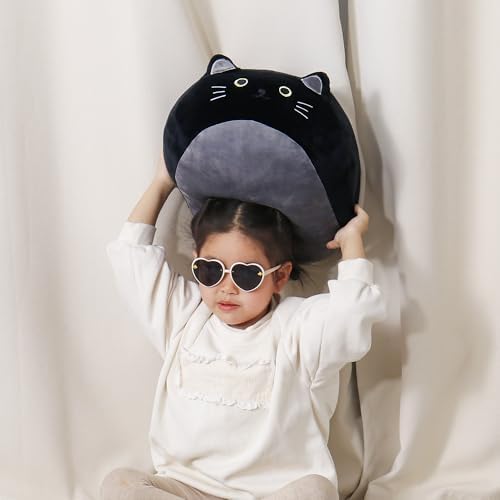 Wepop 20 Inch Black Cat Plush Toy Pillow