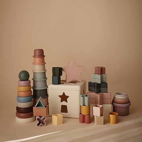 Mushie Stacking Cups Toy Made in Denmark
