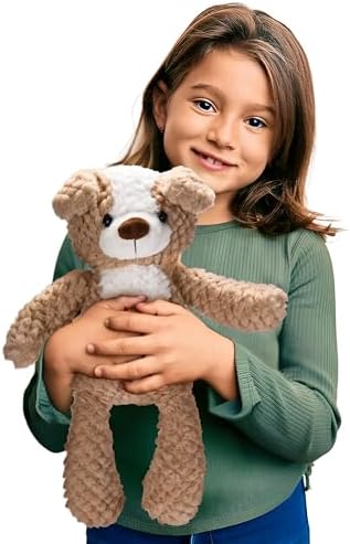 CHILDLIKE BEHAVIOR Dog Plush Toy Pillow - 15W x 10H Soft Cuddly Stuffed Animal