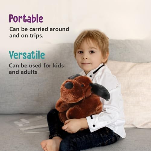 Cuddle Buds 3lbs Weighted Plush Dog for Kids and Adults
