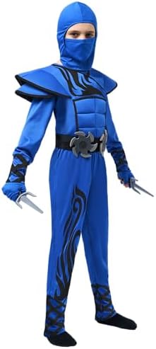 Spooktacular Kids Halloween Ninja Costume for Boys Girls