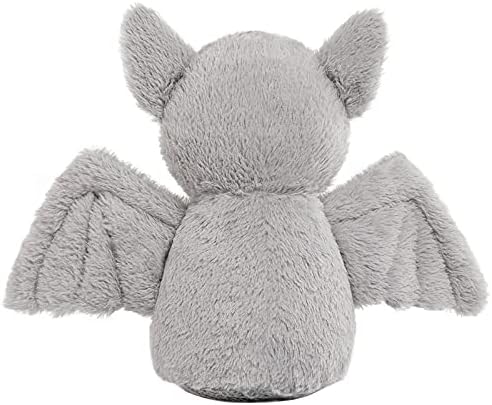 AngelGift Cuddly 11-Inch Grey Plush Bat Stuffed Animal Toy