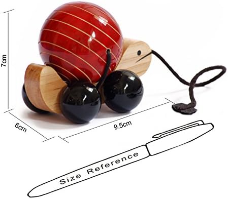 Tuttu Turtle Wooden Pull Toy for Toddlers