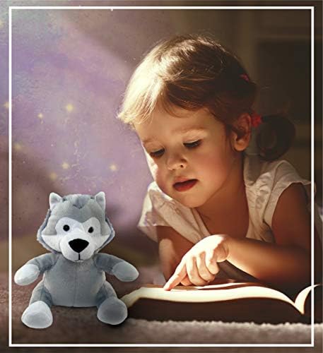 DolliBu Plush Wolf Stuffed Animal - 6 Inches