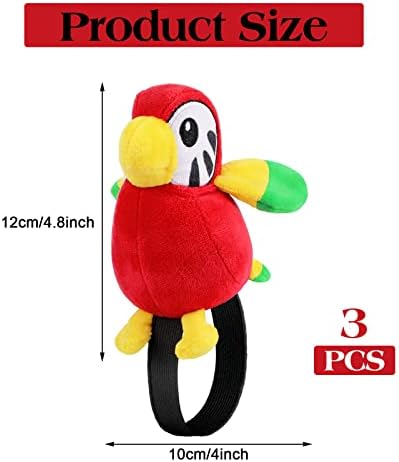 Kathfly 3 Pcs Pirate Parrot Shoulder Prop Costume Toy