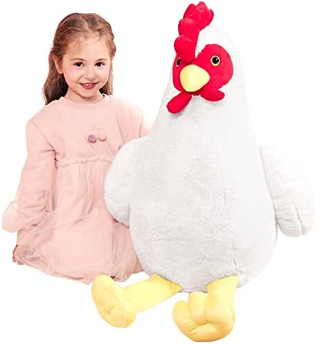 IKASA Giant Chicken Plush Stuffed Animal Toy 23 Inch Big Size