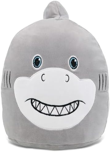 DolliBu Snug-Mooshies Shark Plush 10 Inch