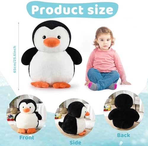 256 Giant Penguin Plush Toy Cuddly Stuffed Animal
