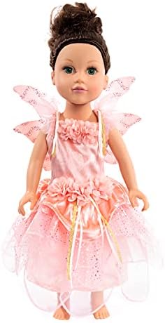 Little Adventures Fairy Girl Dress with Wings - No Glitter Machine Washable