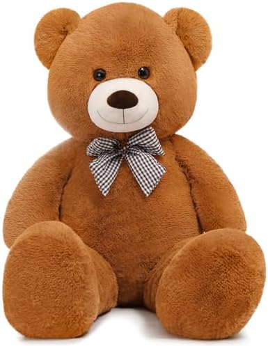 Giant Teddy Bear Plush Stuffed Animal 47 Inch Dark Brown