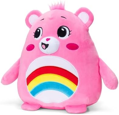 Care Bears Squishy Cheer Bear - 10 Plush Huggable Pink Toy