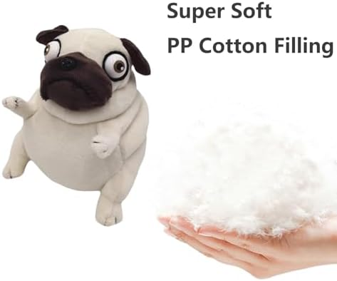Pug Dog Stuffed Animal 6 Inch Funny Ugly Cute Plush Toy