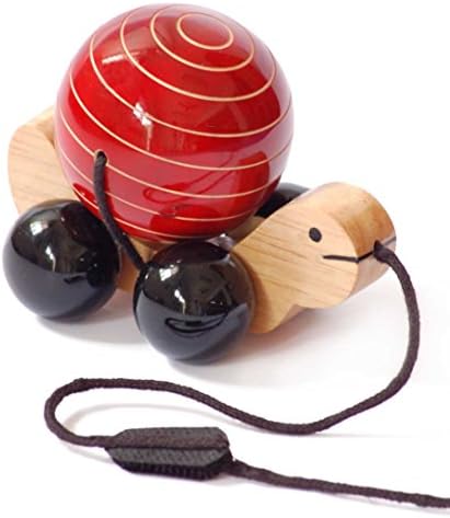 Tuttu Turtle Wooden Pull Toy for Toddlers