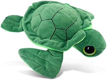 DolliBu Plush Sea Turtle - 6 Inch Huggable Big Eye Toy