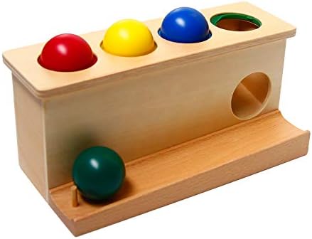 Montessori Wooden Push Ball Toy for Toddlers
